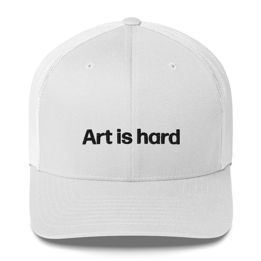 el arte es duro | sombrero del camionero